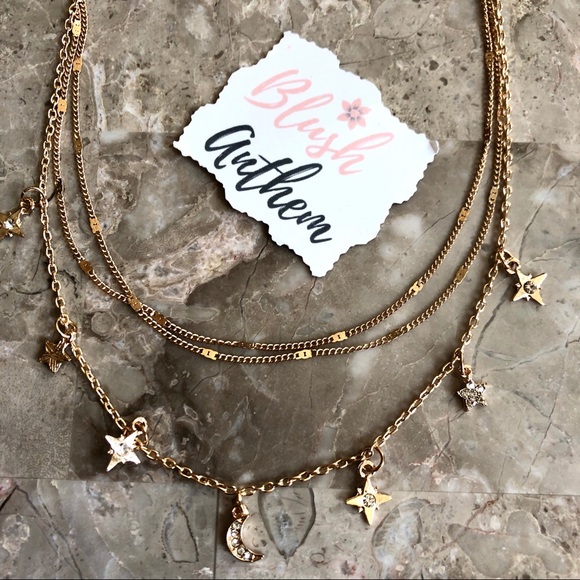 3 for $25✨3 layer starburst moon star choker - Picture 6 of 6